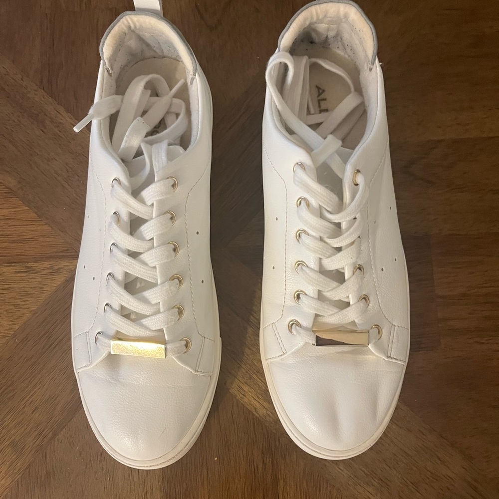 Aldo White Athletic Shoes